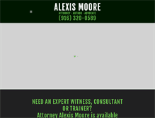 Tablet Screenshot of alexismoore.com